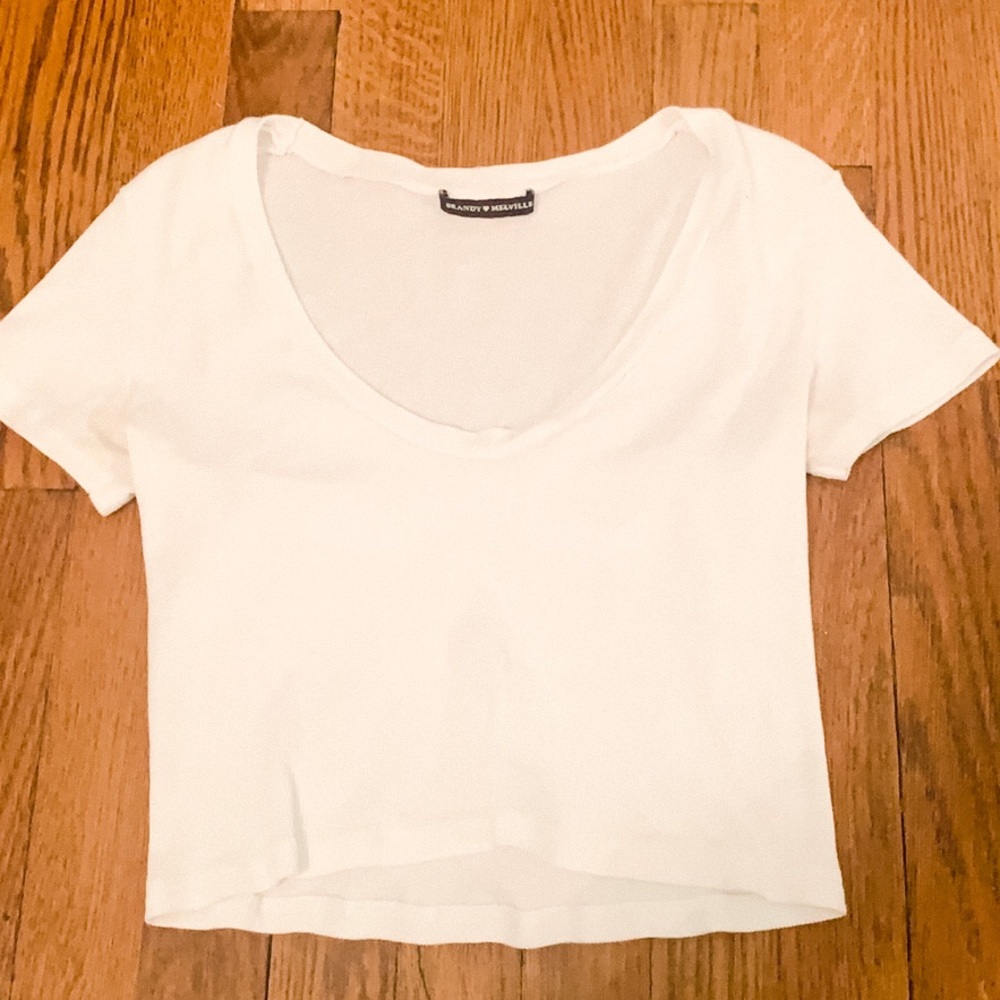 white brandy melville top